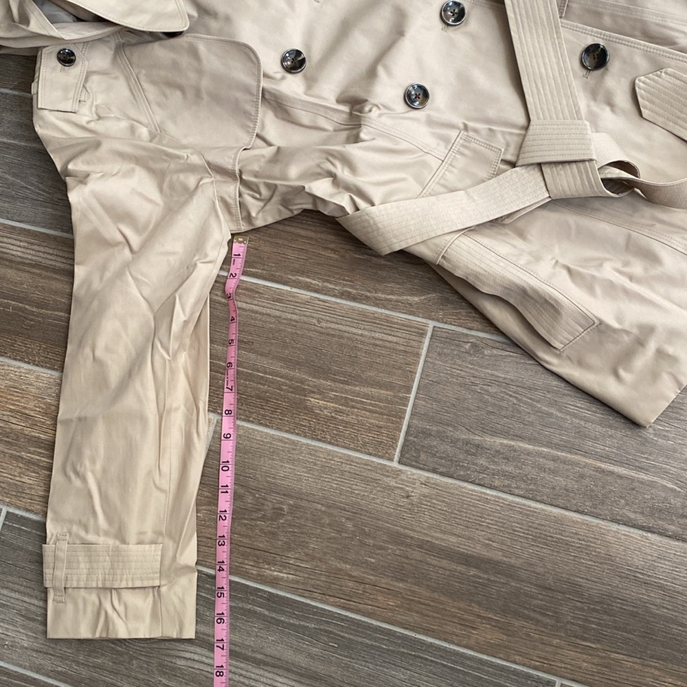 London Fog Women's Double-Breasted Hooded Trench Rainco - Picture 4 of 12